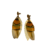 Gas Bijoux Sao yellow  feather Earring