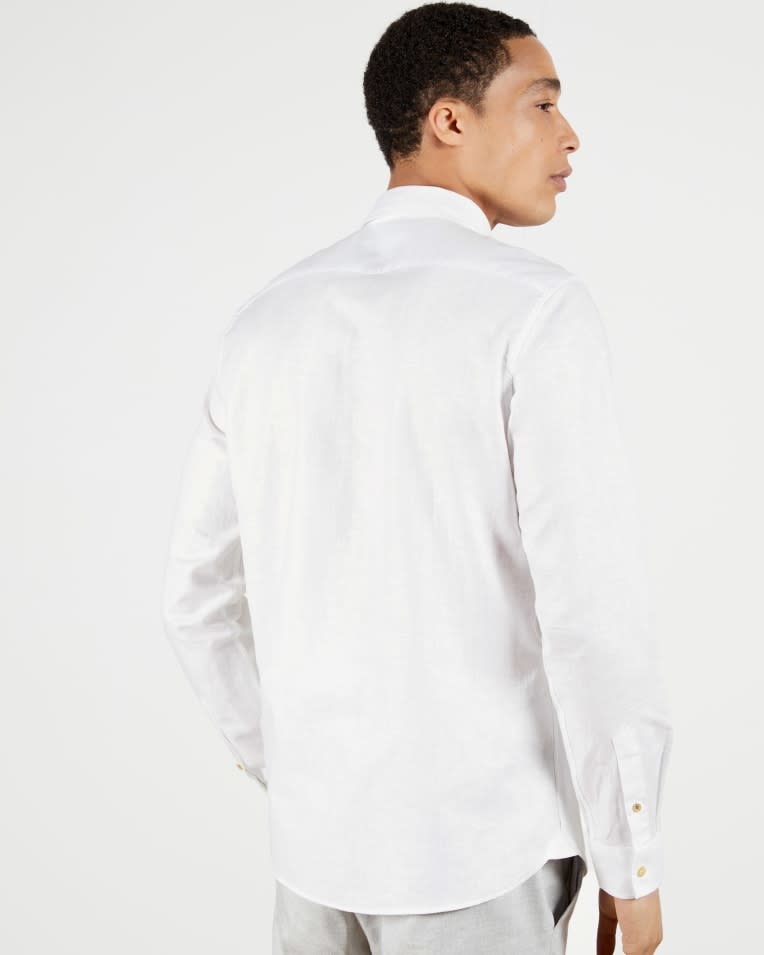 Sauss linnen shirt white-4