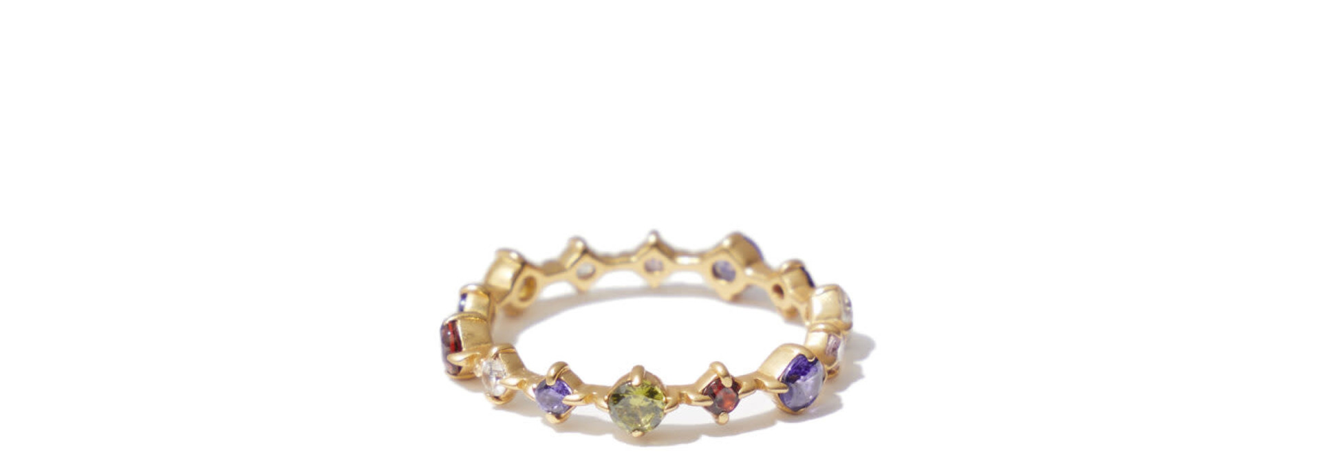 Kamille Ring Gold zirconia mix
