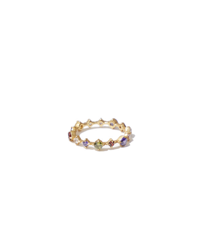 Mimi et Toi Kamille Ring Gold zirconia mix