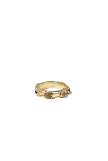 Julietta ring  (Spyder jasper, onyx, lapis, malachite, beige jasper)
