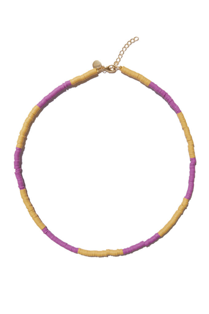 fleur orange purple necklace-1