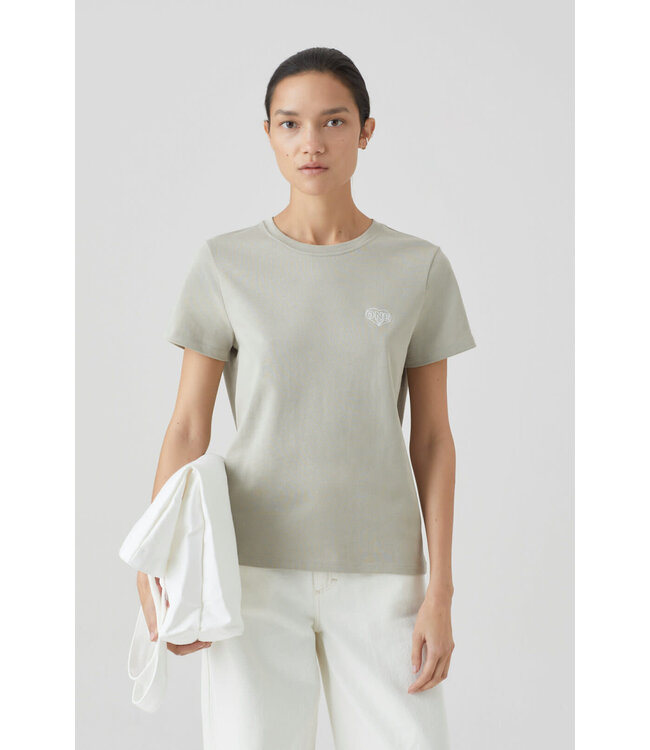 Closed Embroiderd t-shirt beige