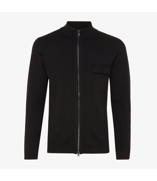 Genti Cardigan zip   black