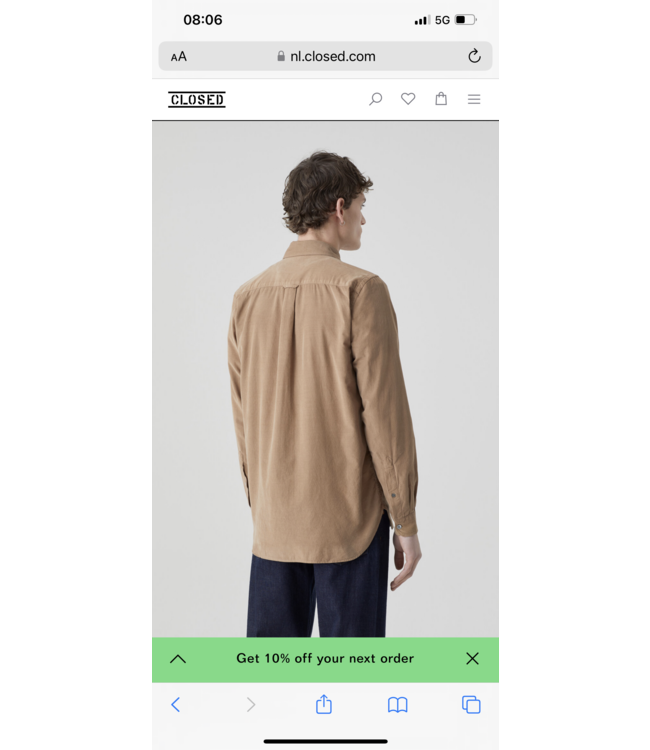 Closed Basic rib shirt Brown
