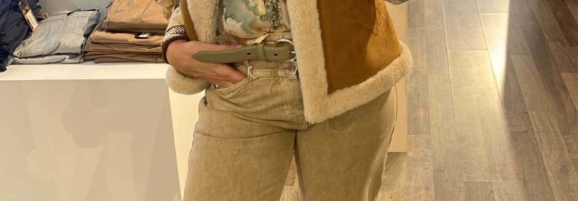 Mary gilet camel