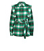 Dante 6 Rosy belted check shirt Basil green