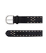 Dante 6 Cinque leather rivet belt raven