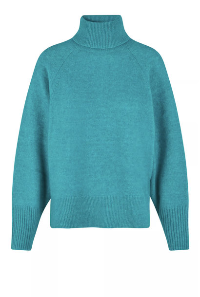 Brook knit t-neck  tropical green