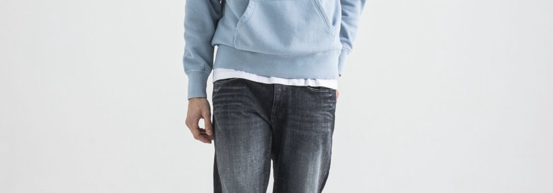 Army loose hooded shark blue