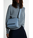 Closed shoulder bag M blue grey