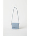 Closed shoulder bag M blue grey