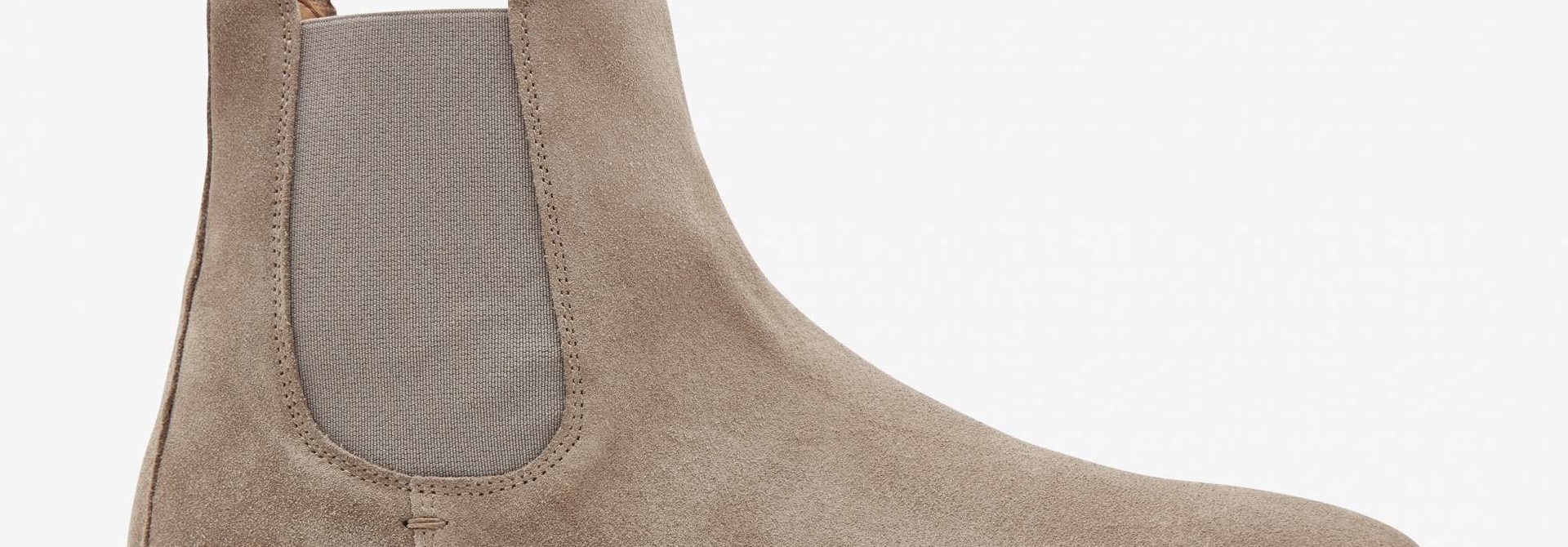 Logan chelsea boot taupe suede