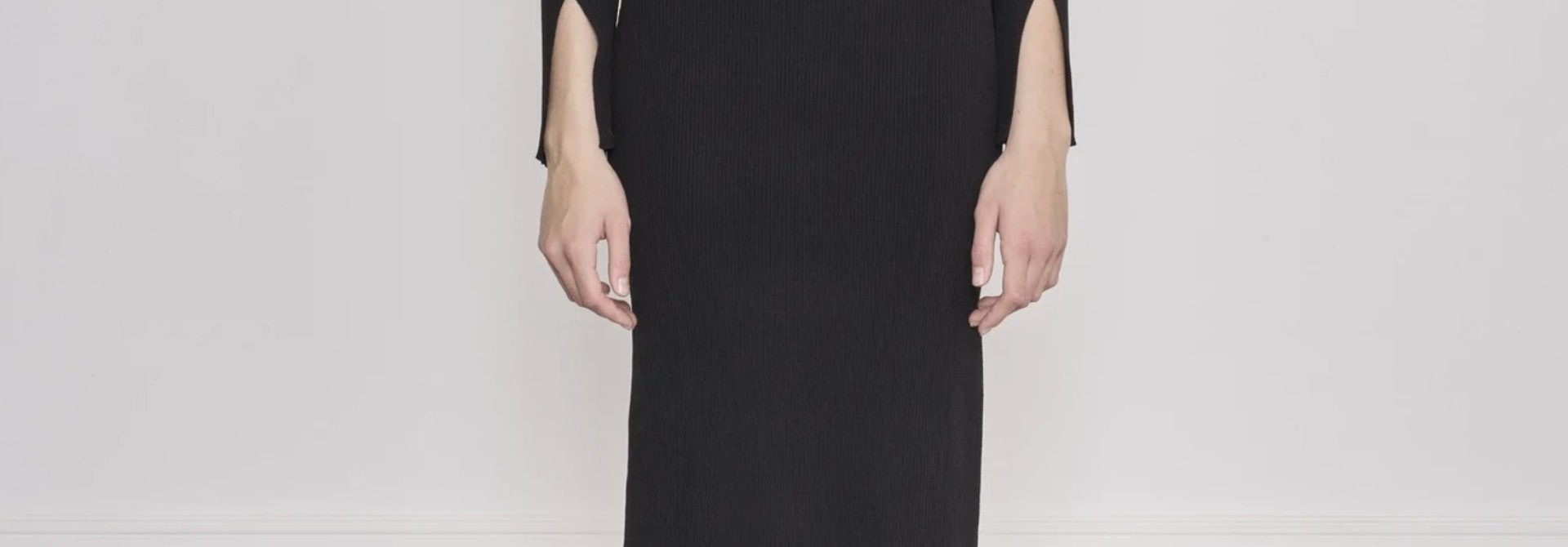 Elena knitted dress black