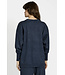 Als oversize knit top Dark blue melange