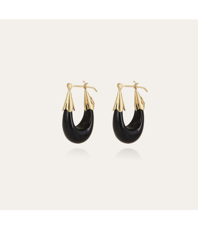 Gas Bijoux ecume earrings black