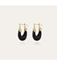 Gas Bijoux ecume earrings black