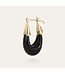 Gas Bijoux ecume earrings black