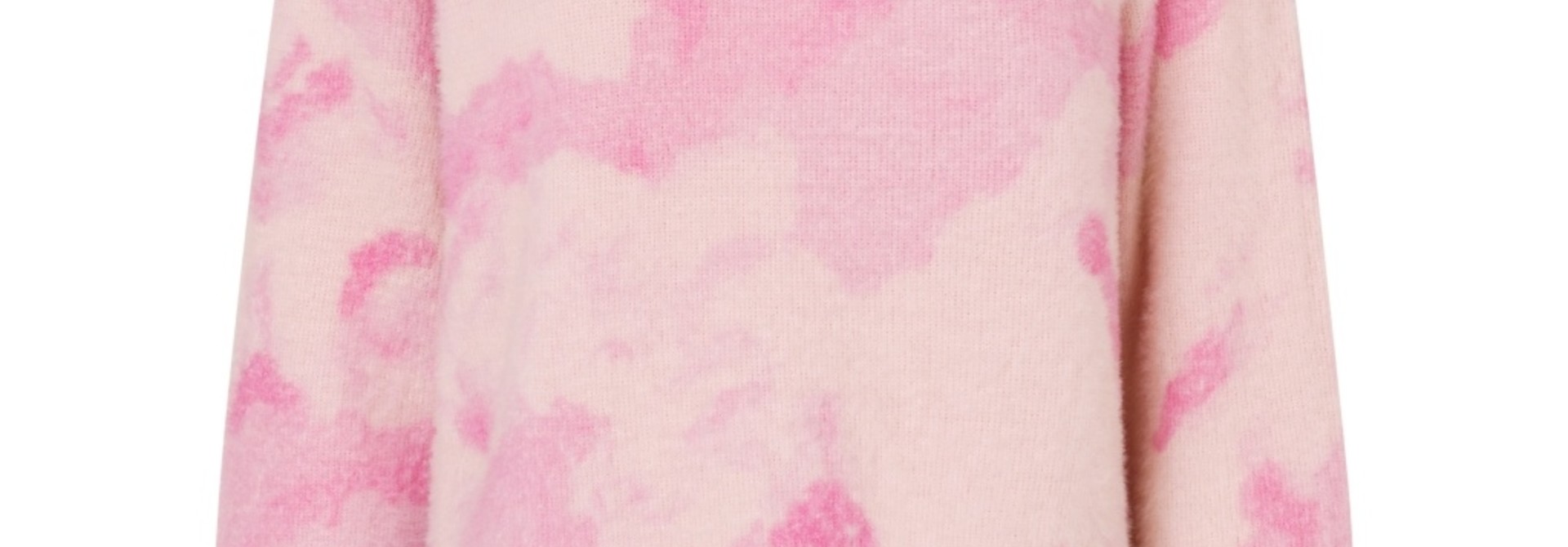Zinnie pink clouds Fluffy knit