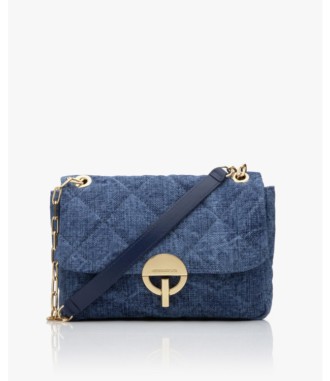 Vanessa Bruno Moon handbag denim indigo blue