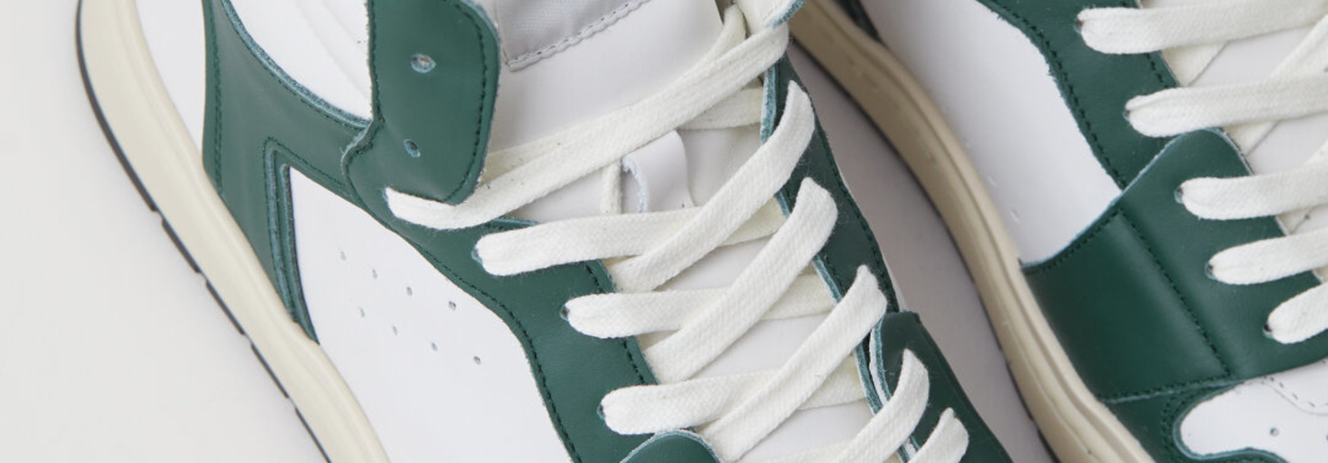 Sneaker high dark jade