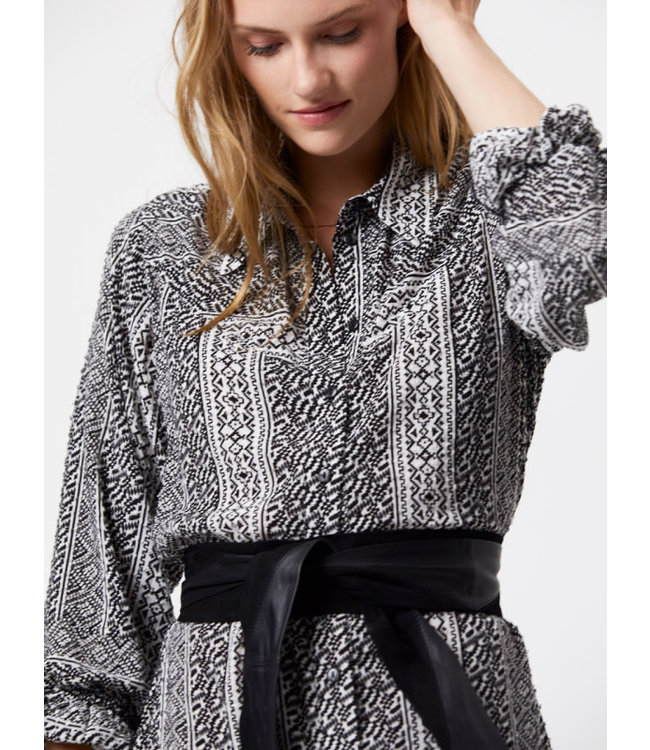 Dante 6 D6Dealo leather wrap belt raven