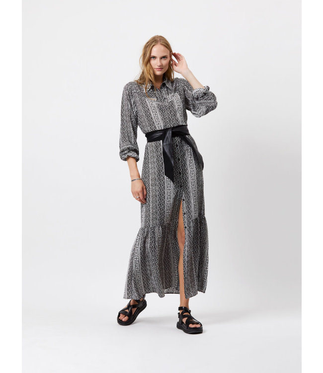 Dante 6 D6Dealo leather wrap belt raven