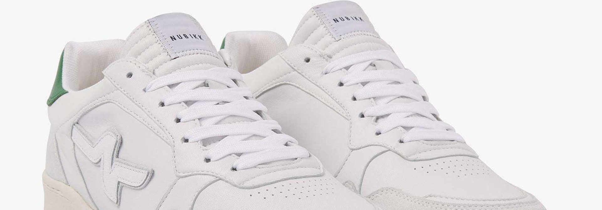 Blueberry pulse white leather green