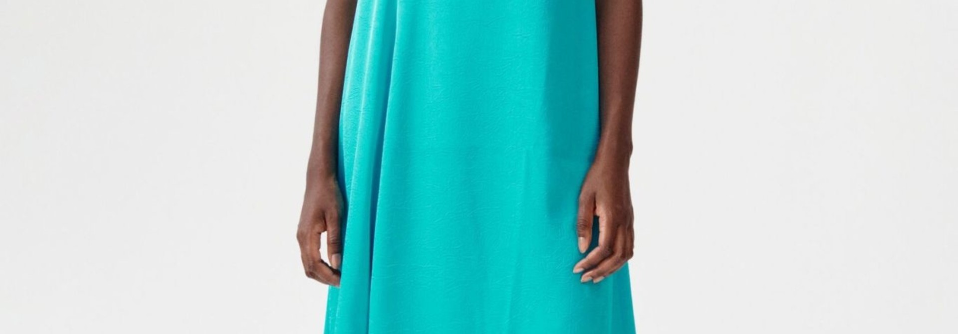 Anami dress peacock blue