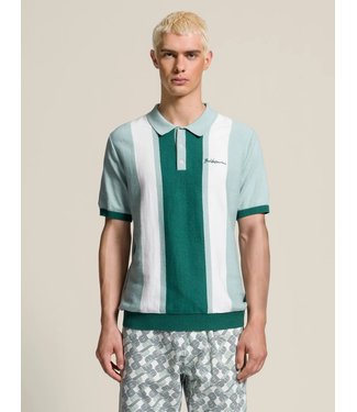 BLD-Kolona  green stripe polo