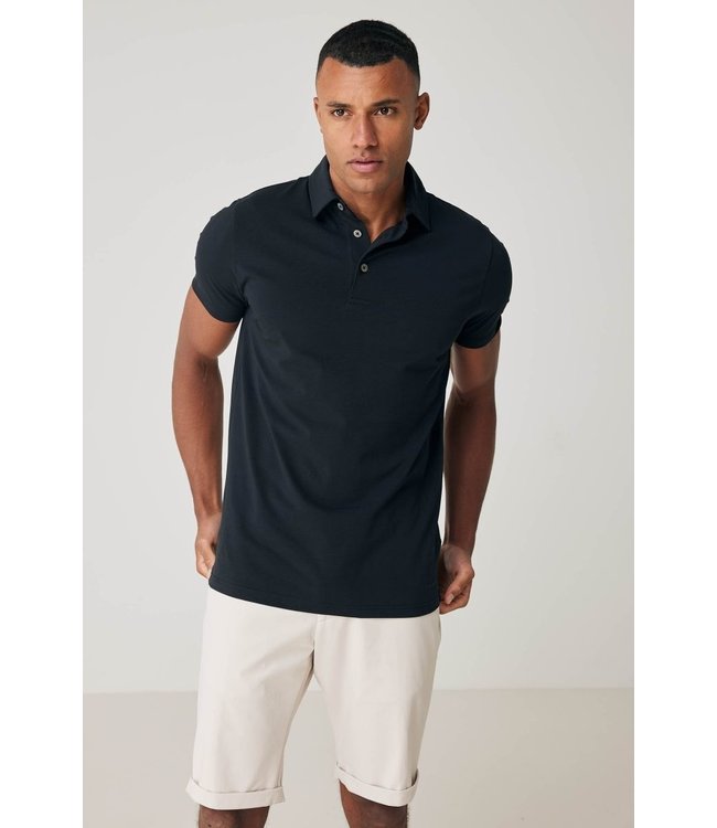 Genti Polo 3 button - navy