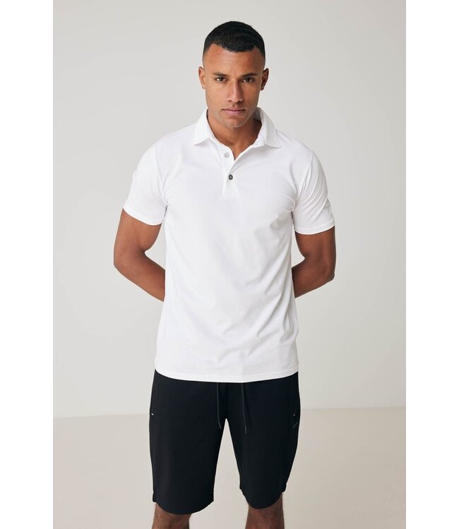 Genti Polo 3 button - white
