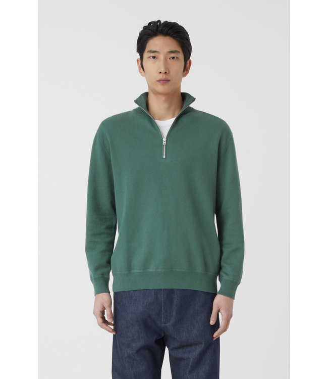 Closed Half zip dark jade