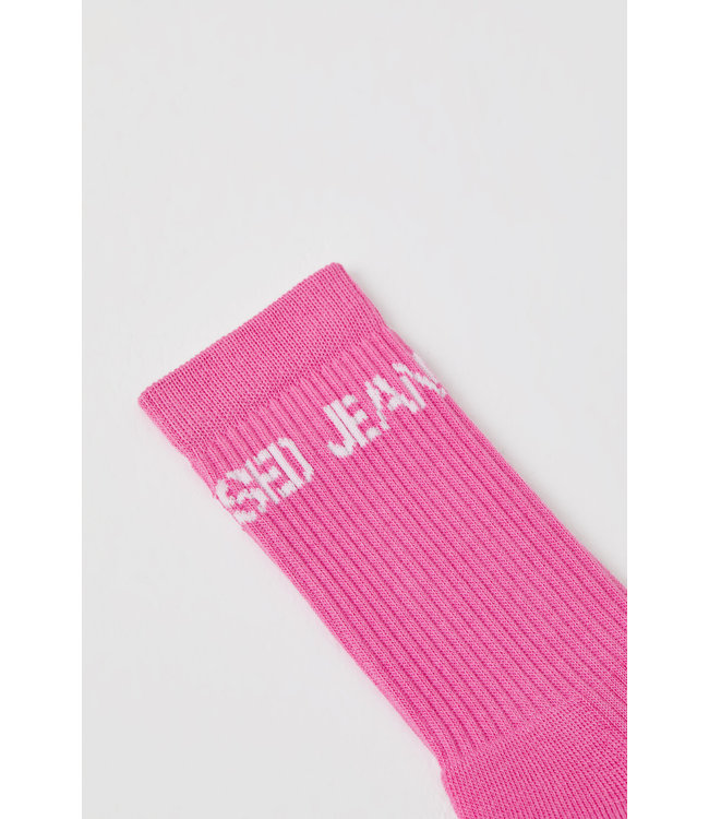 Closed Sport rib socks pink lilies