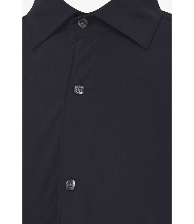 Genti smokey skin fit shirt navy