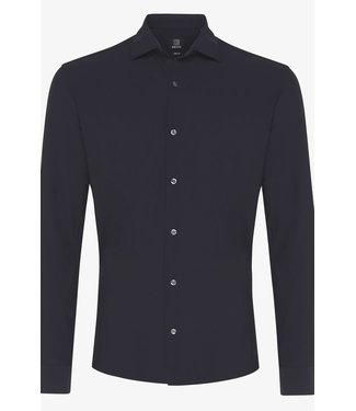 Genti smokey skin fit shirt navy