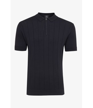 Genti Polo Ss  zip cool dry 010 navy