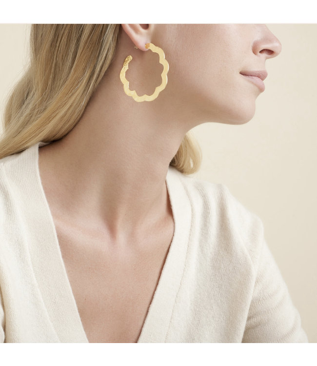 Gas Bijoux bolduc flore small  earring