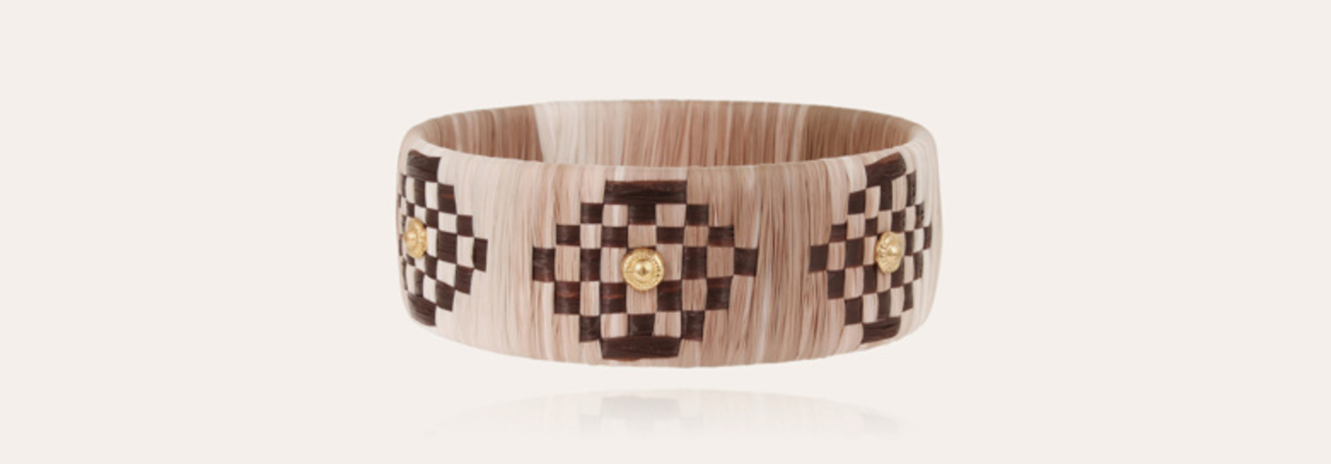Rofia brown ombre bracelet