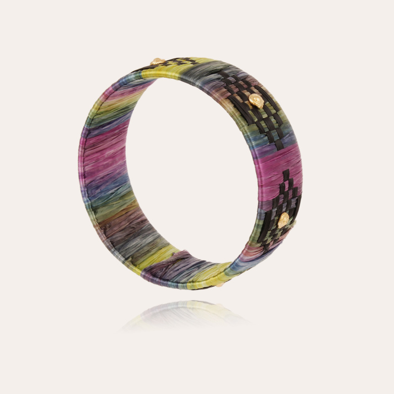 Rofia rainbow ombre bracelet-2