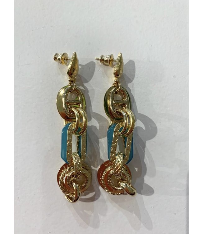 Gas Bijoux Prato blue earrings