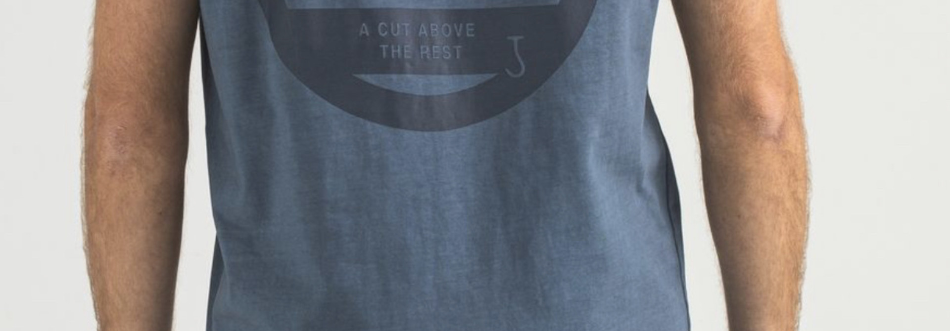Fresco cut tee - china grey