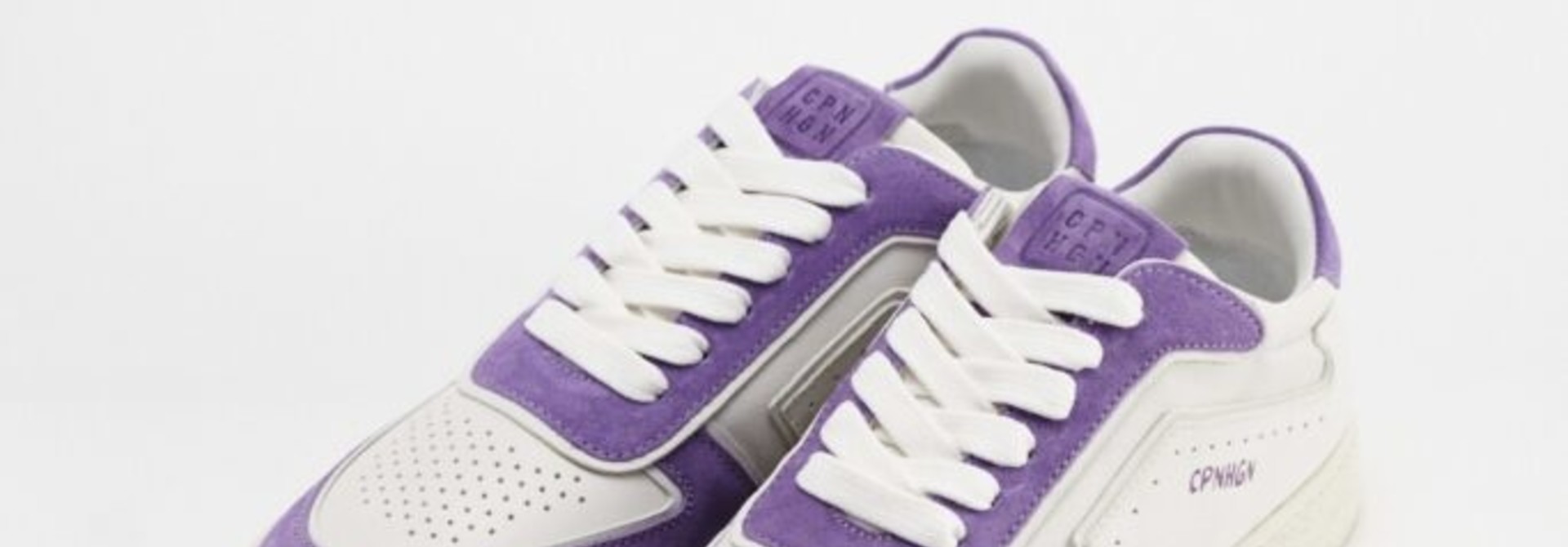 CPH264 leather mix white purple