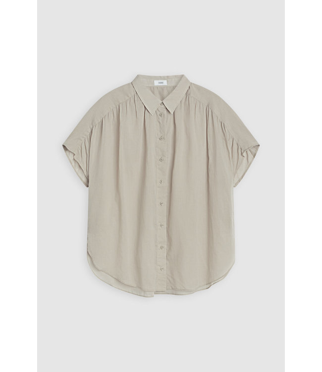Closed Gathered shirt - grey veneer