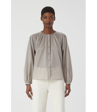 Closed Gathered blouse - grey veneer