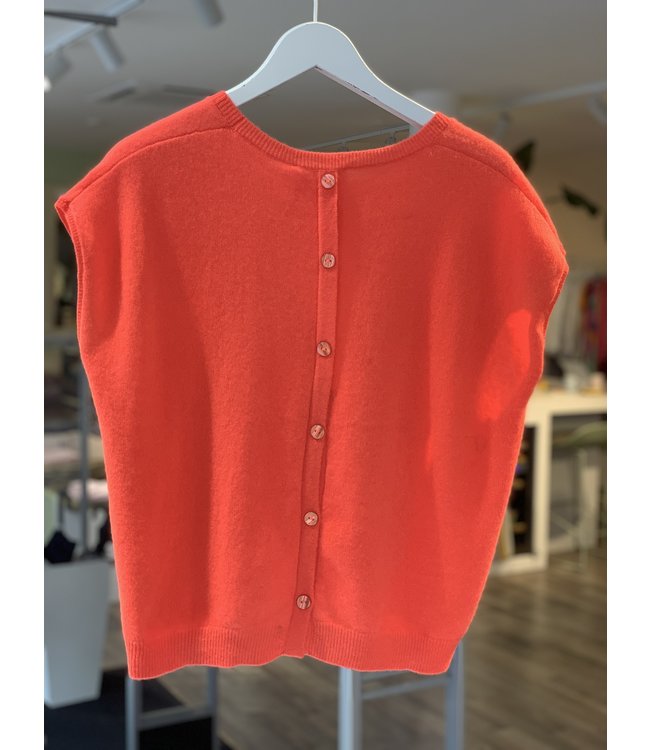 Absolut Cashmere Louise pull - corail fluo