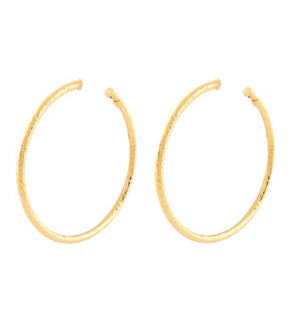 Gas Bijoux Maorio hoop earring big  gold