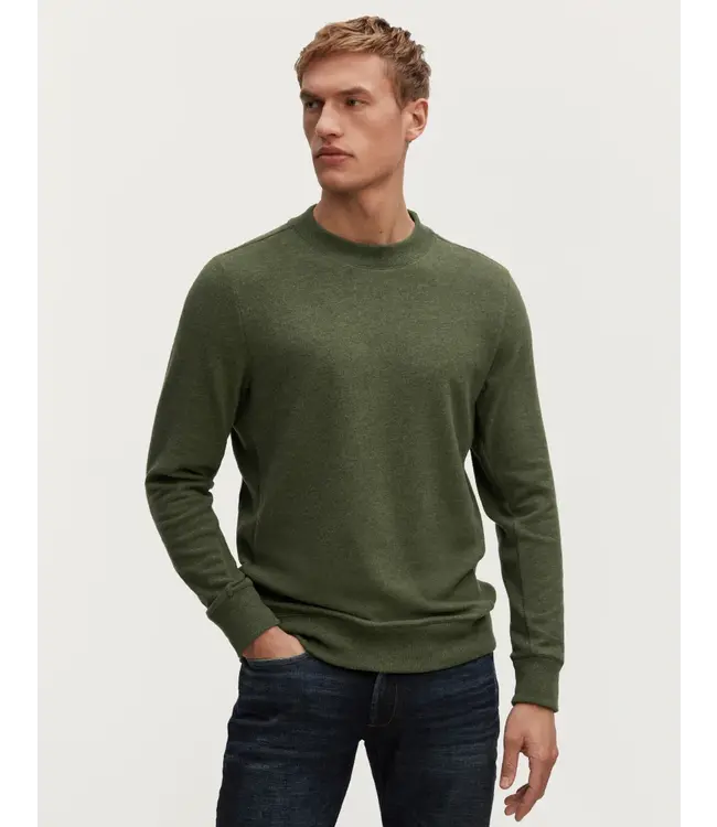 Denham Roger crew neck cmj black forest green