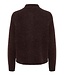 Gestuz Alpha short cardigan deep brown melange