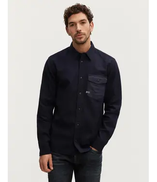 Denham Worker reg mix shirt sdm dark blue